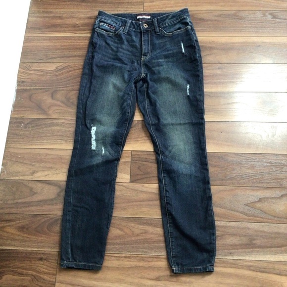 TOMMY Hilfiger High Rise Skinny Ankle Jeans - Picture 3 of 12